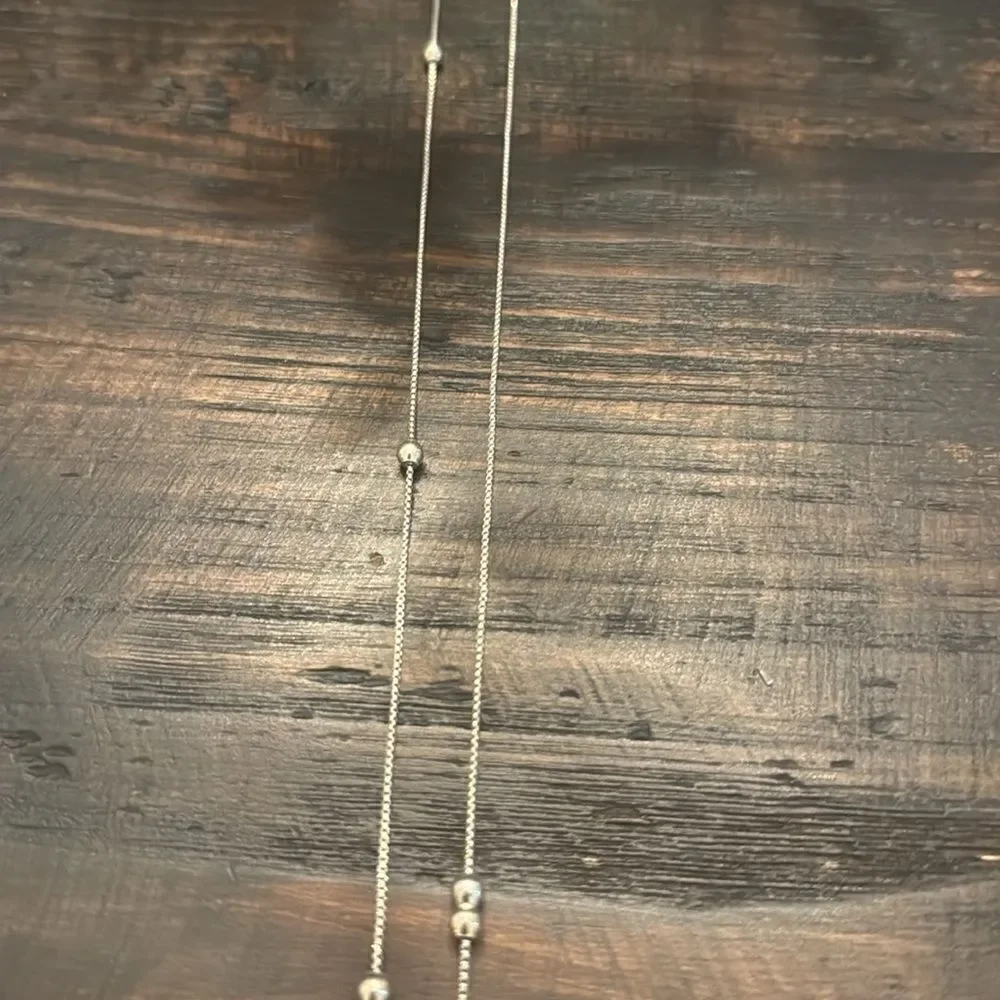 NWT Alex and Ani Sterling Silver sliding bead necklace
